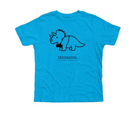 TRICERATITS, a Neon Blue Premium Youth Tee