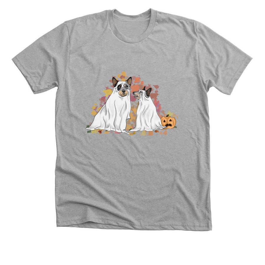 Rifty & V Halloweenie, a Athletic Heather Premium Unisex Tee