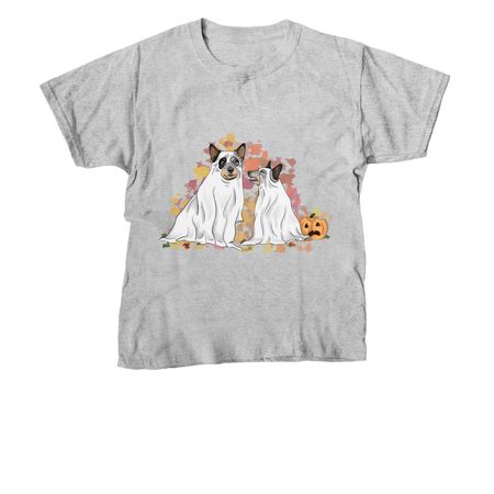 Rifty & V Halloweenie, a Sport Grey Youth Unisex Tee
