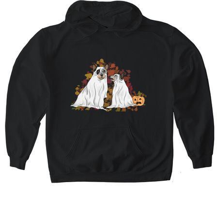 Rifty & V Halloweenie, a Black Gildan Softstyle Pullover Hoodie