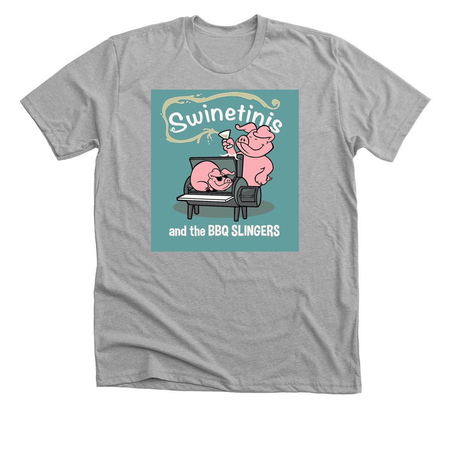 Swinetinis logo shirt, a Athletic Heather Premium Unisex Tee