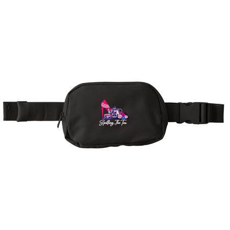 Spilling the Tea, a Deep Black Matte Hip Pack