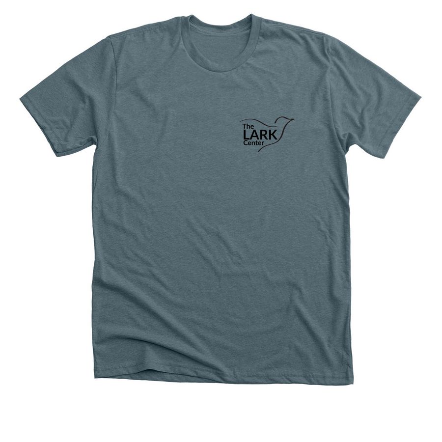 Seriously Staff, a Heather Slate Premium Unisex Tee