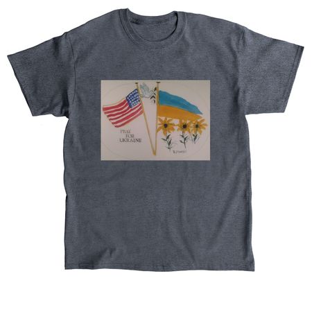 Ukraine Support, a Dark Heather Classic Unisex Tee
