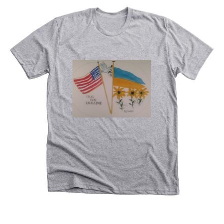 Ukraine Support, a Athletic Heather Premium Unisex Tee