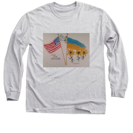 Ukraine Support, a Sport Grey Classic Long Sleeve Tee
