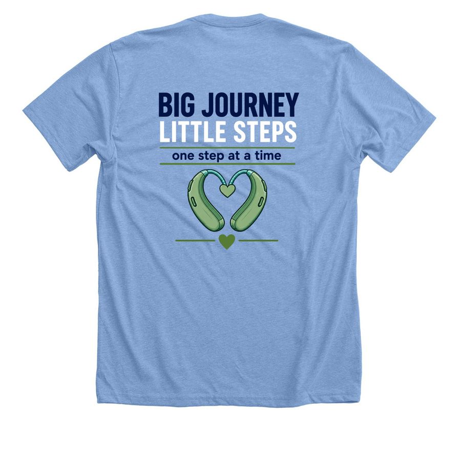 Team Elliot, a Heather Carolina Blue Premium Unisex Tee (back-view)