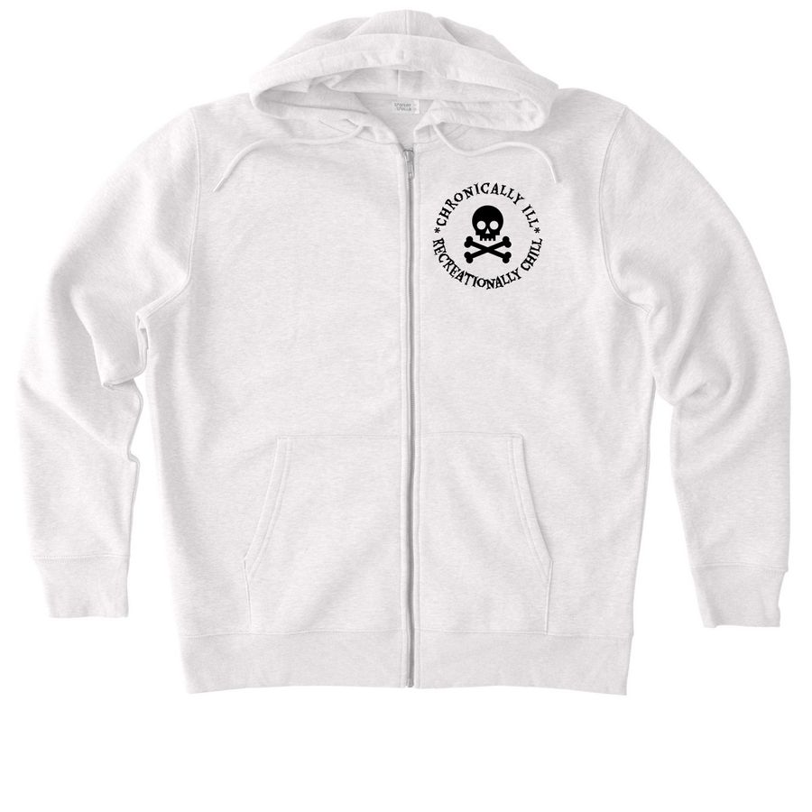 Dodging Heart Failure, a Cool Heather Grey Stanley/Stella Unisex Cultivator 2.0 Zip Up Hoodie