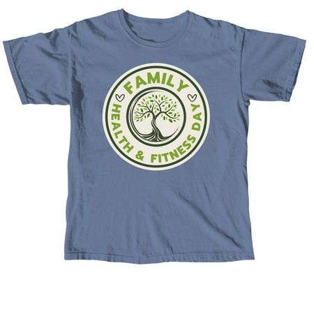 Family Health and Fitness Day 2026, a Blue Jean Comfort Colors Unisex Tee