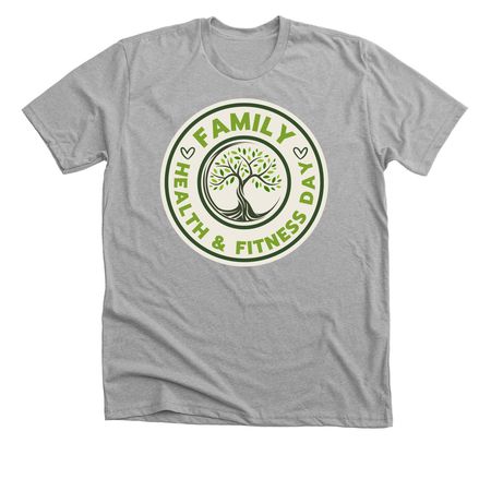 Family Health and Fitness Day 2026, a Athletic Heather Premium Unisex Tee