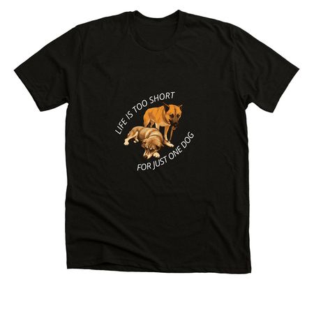 Fox and Hunter Pairing, a Black Heather Premium Unisex Tee