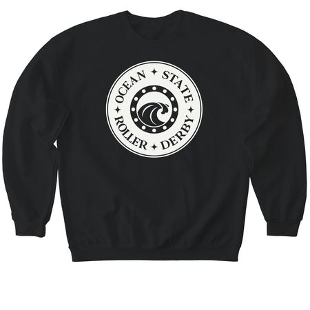 Light Logo Merch, a Black Softstyle Crewneck Sweatshirt