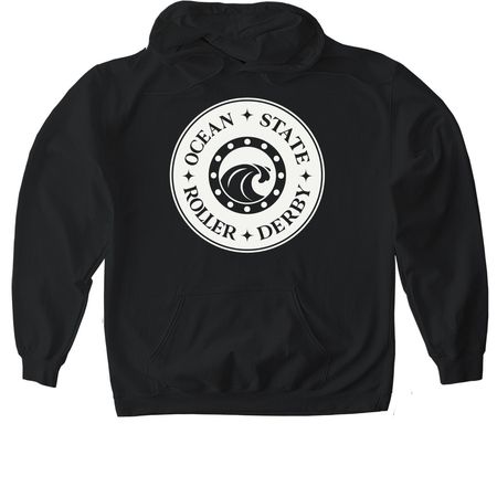 Light Logo Merch, a Black Gildan Softstyle Pullover Hoodie