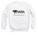 Protect More Elephants, a White Crewneck Sweatshirt (back-view)