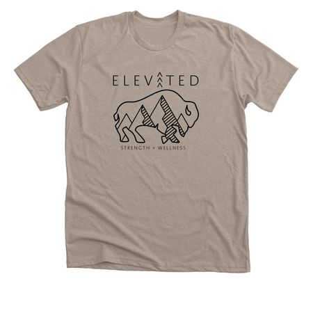 Buffalo Wellness V2, a Heather Stone Premium Unisex Tee