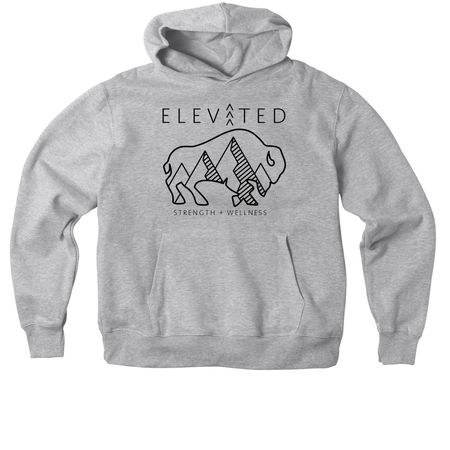 Buffalo Wellness V2, a Athletic Heather Premium Heavyweight Pullover Hoodie