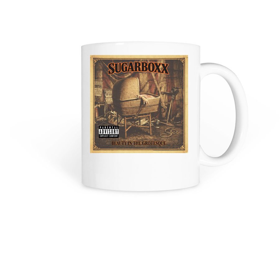 SUGARBOXX ?Beauty in the Grotesque Mugs?, a White Coffee Mug