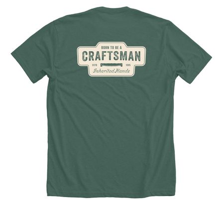 Born to be a Craftsman, a Heather Forest Premium Unisex Tee