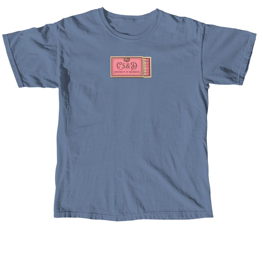 CS&D Pink Matchbox, a Blue Jean Comfort Colors Unisex Tee