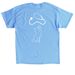 Foot Prints in Illinois 2.0, a Carolina Blue Classic Unisex Tee (back-view)