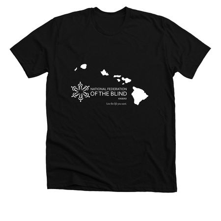 NFBH Hawaiian Islands Shirts, a Solid Black Blend Premium Unisex Tee