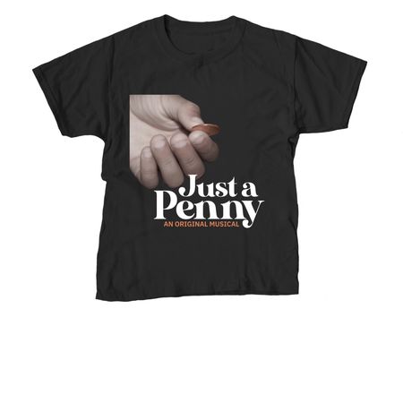 Just A Penny Poster Shirts, a Black Youth Unisex Tee