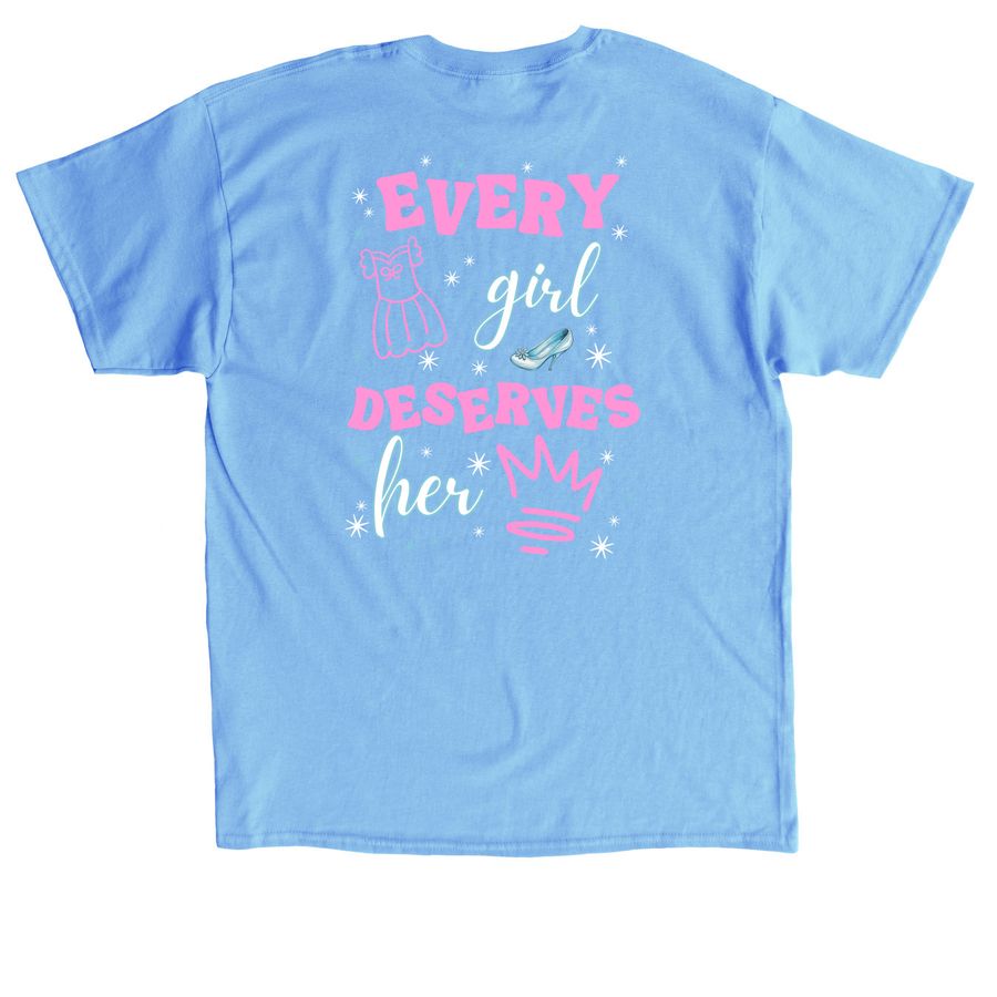 The Princess Project&nbsp;, a Carolina Blue Classic Unisex Tee (back-view)
