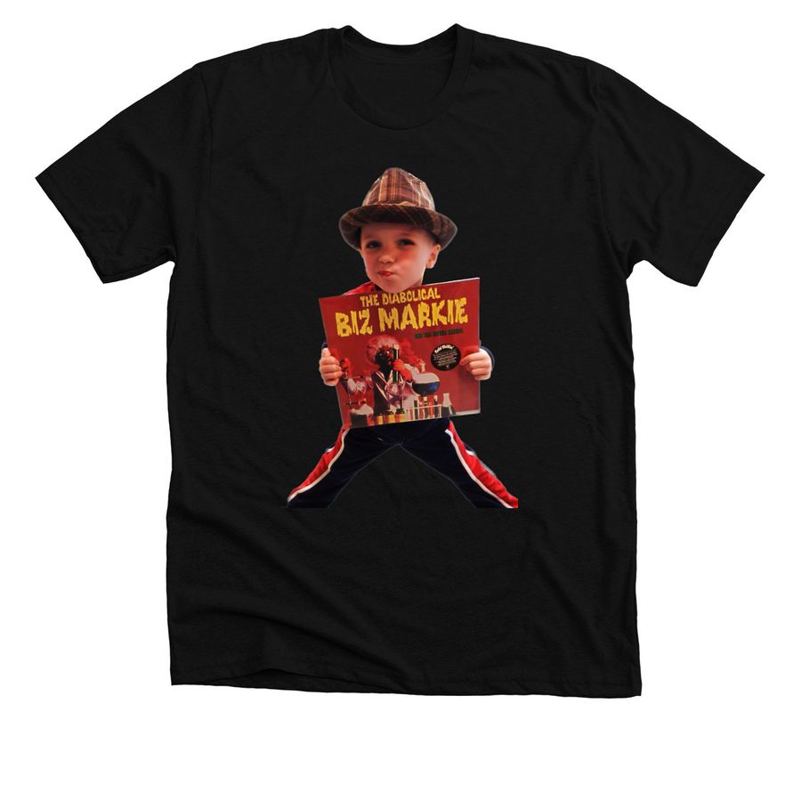 Iman and the Biz, a Solid Black Blend Premium Unisex Tee