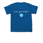 My Feelings Are Talking - Kids Tee, a Royal Blue Youth Unisex Tee (back-view)