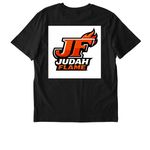 JUDAH FLAME, a Black Stanley/Stella Unisex Creator 2.0 Tee (back-view)