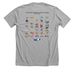 50th Anniversary Merch, a Athletic Heather Premium Unisex Tee (back-view)
