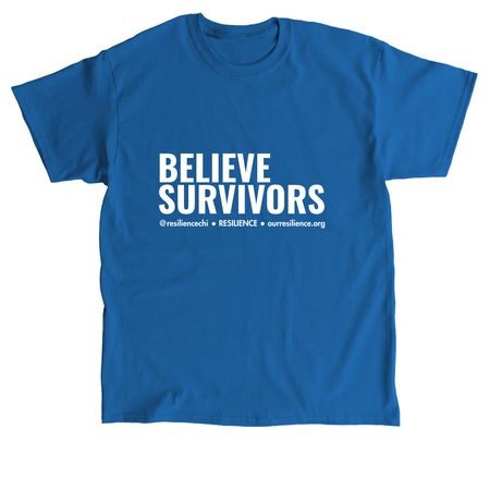 BELIEVE SURVIVORS Tops, a Royal Classic Unisex Tee