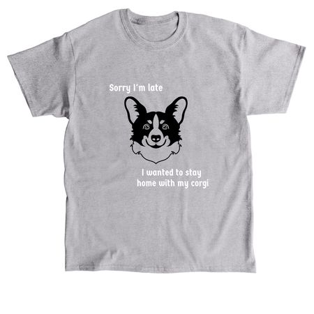 ECCR Sorry I'm Late, a Sport Grey Classic Unisex Tee