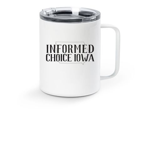 ICI Travel Mug, a White Stainless Steel Travel Mug