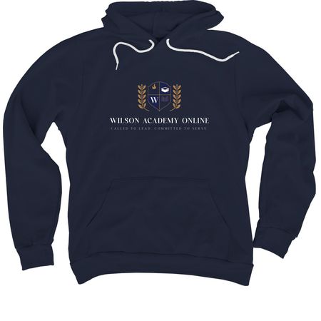 Wilson Academy Online, a Navy Premium Pullover Hoodie