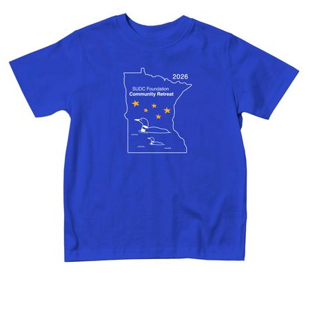 2026 Community Retreat Toddler Tee, a Royal Blue Toddler Tee