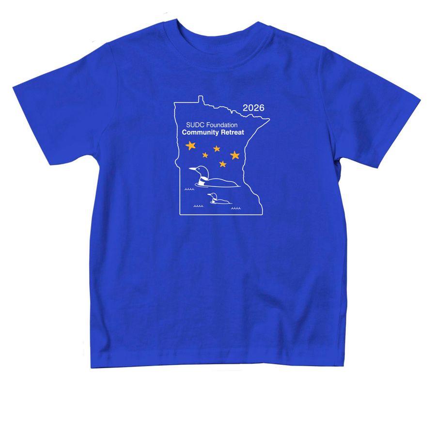 2026 Community Retreat Toddler Tee, a Royal Blue Toddler Tee
