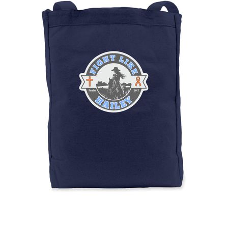 Fight Like Hailey Tote&nbsp;, a Navy Premium Tote Bag