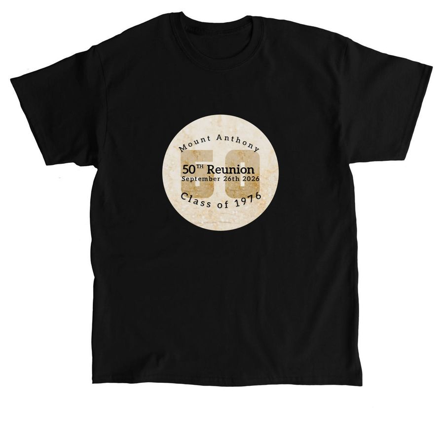 50th Class Reunion, a Black Classic Unisex Tee