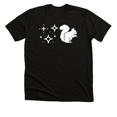 Magic Squirrel, a Black Heather Premium Unisex Tee