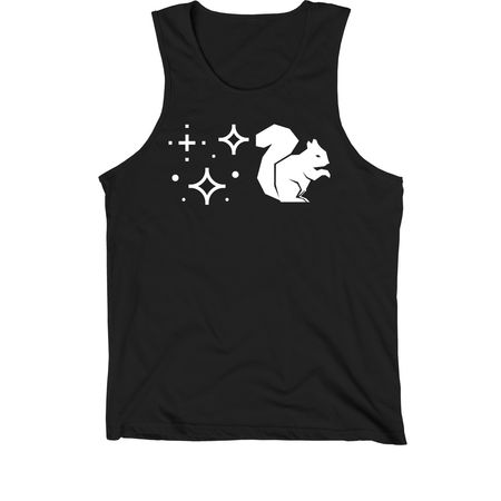 Magic Squirrel, a Black Premium Cotton Tank