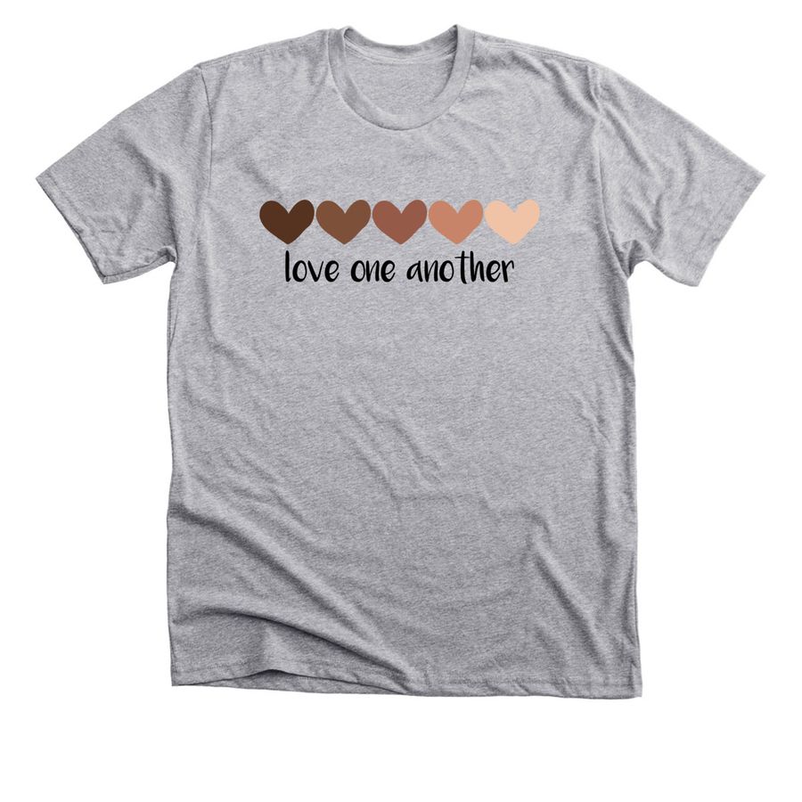 Love One Another, a Athletic Heather Premium Unisex Tee