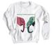 Protect More Elephants, a White Crewneck Sweatshirt