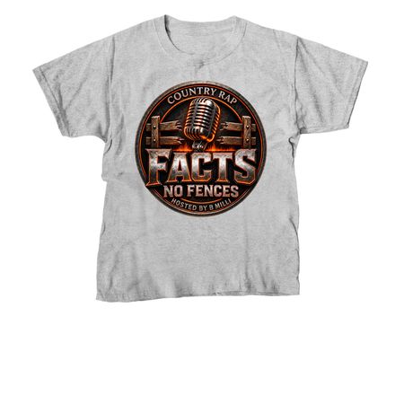 FACTS NO FENCES, a Sport Grey Youth Unisex Tee