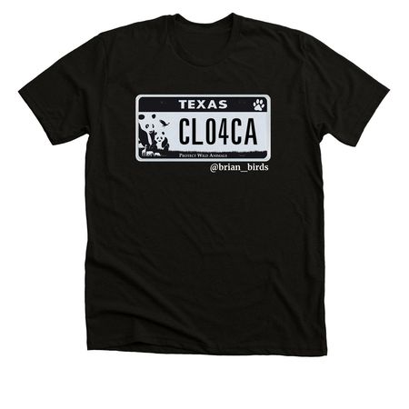 CLO4CA License Plate, a Black Heather Premium Unisex Tee