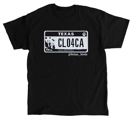 CLO4CA License Plate, a Black Classic Unisex Tee