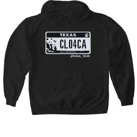 CLO4CA License Plate, a Black Gildan Softstyle Pullover Hoodie