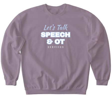 Let's Talk Supports Project Purple?, a Paragon Softstyle Crewneck Sweatshirt