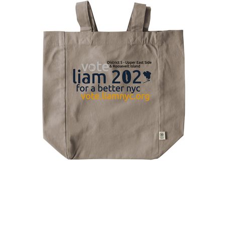 Liam 2029 Tote Bags, a Pumice Recycled Cotton Tote Bag