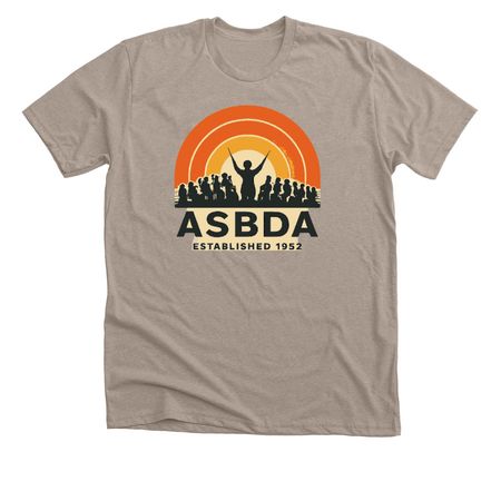 Retro Logo, a Heather Stone Premium Unisex Tee
